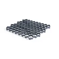 Černá plastová zatravňovací dlažba - délka 60 cm, šířka 40 cm, výška 3,3 cm