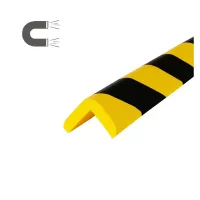 Černo-žlutá pěnová magnetická ochrana rohů zdí, stěn typ LC - délka 100 cm, šířka 8 x 8 cm, tloušťka 1,4 cm