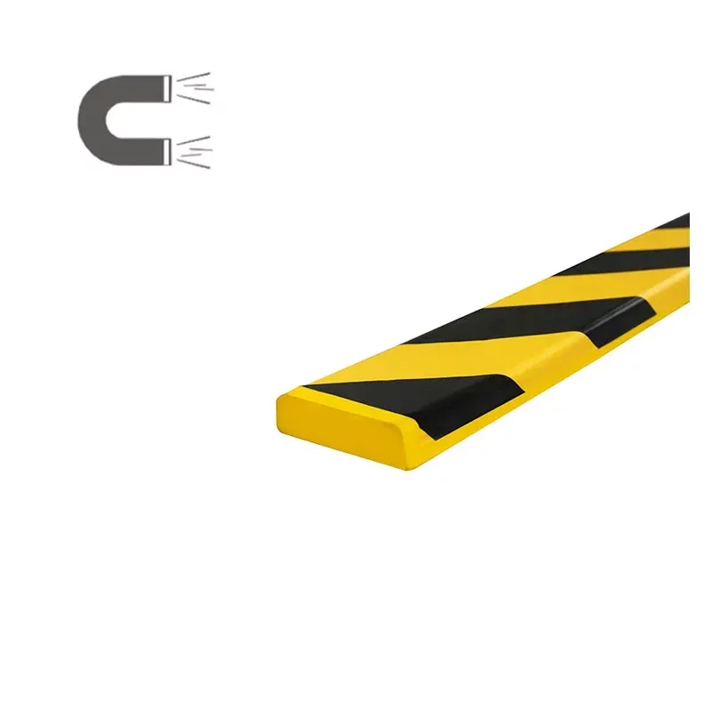 Černo-žlutá pěnová magnetická ochrana zdí, stěn typ PC - délka 100 cm, šířka 5 cm, výška 1 cm