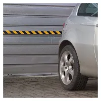 Černo-žlutá pěnová magnetická ochrana zdí, stěn typ CC - délka 100 cm, šířka 4,1 cm, výška 3,6 cm