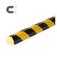 Černo-žlutá pěnová magnetická ochrana zdí, stěn typ CC - délka 100 cm, šířka 4,1 cm, výška 3,6 cm