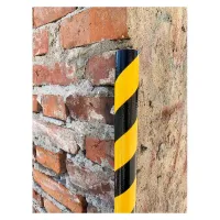 Černo-žlutá pěnová ochrana rohů zdí, stěn "typ A" - průměr 4 cm, délka 100 cm