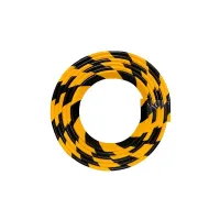 Černo-žlutá pěnová ochrana rohů zdí, stěn typ E - délka 100 cm, šířka 2,6 x 2,6 cm, tloušťka 0,7 cm