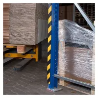 Černo-žlutá pěnová ochrana rohů zdí, stěn typ H+ - délka 100 cm, šířka 6,3 x 6,3 cm, tloušťka 1,4 cm