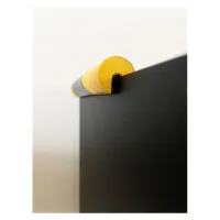 Černo-žlutá pěnová reflexní ochrana rohů zdí, stěn typ O - průměr 4 cm, délka 100 cm
