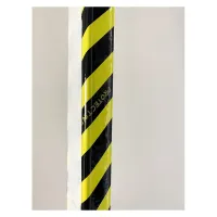 Černo-žlutá pěnová výstražná ochrana zdí, stěn PI-2 - délka 100 cm, šířka 4,3 cm, výška 3 cm