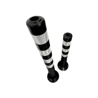 Černý plastový parkovací ochranný sloupek - výška 75 cm