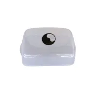 Černý plastový zahradní sadbovač GH76 - délka 39,1 cm, šířka 25,7 cm, výška 19 cm