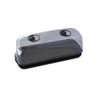 Černý plastový zahradní sadbovač GH76 - délka 51,5 cm, šířka 19,5 cm, výška 19 cm Černý plastový zahradní sadbovač GH76 - délka 51,5 cm, šířka 19,5 cm, výška 19 cm