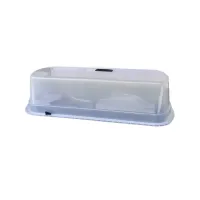 Černý plastový zahradní sadbovač GH76 - délka 77,5 cm, šířka 37,8 cm Černý plastový zahradní sadbovač GH76 - délka 77,5 cm, šířka 37,8 cm