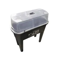 Černý plastový zahradní sadbovač GH76 - délka 77,5 cm, šířka 37,8 cm Černý plastový zahradní sadbovač GH76 - délka 77,5 cm, šířka 37,8 cm