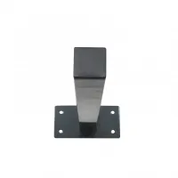 Černý ocelový parkovací ochranný sloupek - výška 60 cm