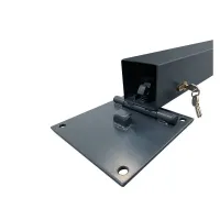 Černý ocelový parkovací ochranný sloupek - výška 100 cm