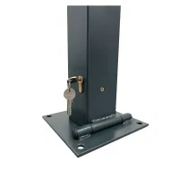 Černý ocelový parkovací ochranný sloupek - výška 100 cm