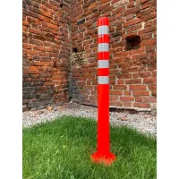 Plastový elastický parkovací sloupek - průměr 7,5 cm, výška 100 cm