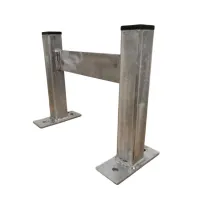 Kovová pozinkovaná škrabka na boty FLOMA SS20 - šířka 25 cm, výška 19 cm