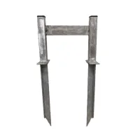 Kovová přenosná pozinkovaná škrabka na boty FLOMA SS21 - šířka 25 cm, výška 50 cm