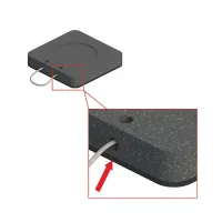 Stabilizační protiskluzová podložka pod patky podpěr strojů, manipulační, stavební techniky FLOMA FSB SL - délka 20 cm, šířka 20 cm, výška 3 cm