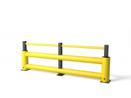 Žlutá bezpečnostní zábrana TB 400 Double Super - délka 75 cm, výška 115 cm