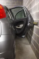 Černo-žlutá pěnová ochrana zdí, stěn (pás) - délka 50 cm, výška 7 cm, tloušťka 3 cm - 2 ks