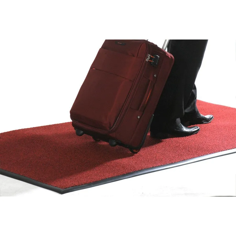 Červená textilní zátěžová vstupní rohož Perla - délka 300 cm, šířka 120 cm, výška 1,2 cm