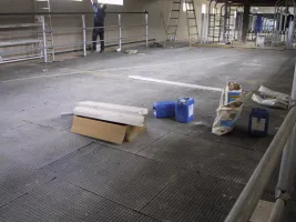 Plastová hladká interierová podlahová deska FLOMA RePVC T617 - délka 120 cm, šířka 80 cm, výška 1,2 cm