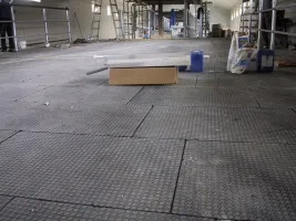 Plastová hladká interierová podlahová deska FLOMA RePVC T617 - délka 120 cm, šířka 80 cm, výška 1,2 cm