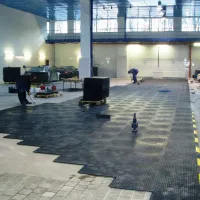 Plastová plná zesílená interierová podlahová deska FLOMA RePVC T609Z - délka 80 cm, šířka 60 cm, výška 2,2 cm