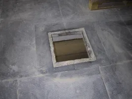 Plastová hladká kuličková podlahová deska FLOMA RePVC T621 - délka 120 cm, šířka 80 cm, výška 1,2 cm