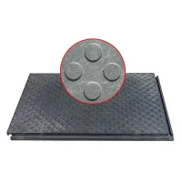 Plastová zátěžová podlahová deska FLOMA RePVC T602 - délka 120 cm, šířka 80 cm, výška 4,3 cm