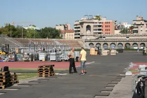 Plastová zátěžová podlahová deska FLOMA RePVC T602 - délka 120 cm, šířka 80 cm, výška 4,3 cm