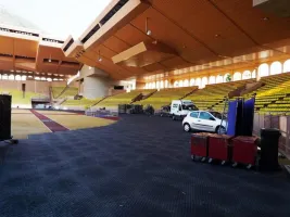 Plastová zátěžová podlahová deska FLOMA RePVC T602 - délka 120 cm, šířka 80 cm, výška 4,3 cm