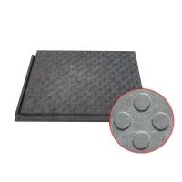 Plastová zátěžová podlahová deska FLOMA RePVC T603 - délka 80 cm, šířka 60 cm, výška 4,3 cm