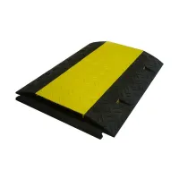 Černo-žlutý plastový kabelový most (4x35x35, 1x35x40) FLOMA CPR27 - délka 80 cm, šířka 60 cm, výška 6 cm