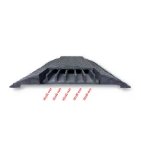 Černo-žlutý plastový kabelový most (4x35x35, 1x35x40) FLOMA CPR27 - délka 80 cm, šířka 60 cm, výška 6 cm