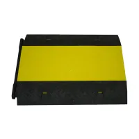 Černo-žlutý plastový kabelový most (4x35x35, 1x35x40) FLOMA CPR27 - délka 80 cm, šířka 60 cm, výška 6 cm