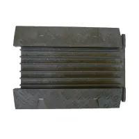 Černo-žlutý plastový kabelový most (4x35x35, 1x35x40) FLOMA CPR27 - délka 80 cm, šířka 60 cm, výška 6 cm