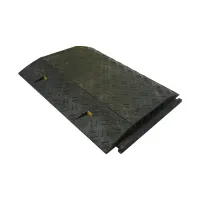 Černý plastový kabelový most (4x35x35, 1x35x40) FLOMA CPR27 - délka 80 cm, šířka 60 cm, výška 6 cm