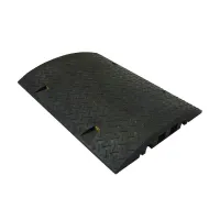 Černý plastový kabelový most (2x13x13, 2x30x35, 2x40x50) FLOMA CPR26 - délka 80 cm, šířka 60 cm, výška 8 cm