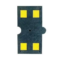 Černý plastový průběžný univerzální zpomalovací práh (30 km/h) SB40 - délka 40 cm, šířka 80 cm, výška 5,2 cm