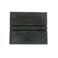 Černý plastový průběžný zpomalovací práh (10 km/h) SB10 - délka 50 cm, šířka 43 cm, výška 6 cm