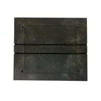 Černý plastový průběžný zpomalovací práh (30 km/h) SB30 - délka 50 cm, šířka 43 cm, výška 3 cm