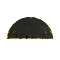 Žlutý plastový koncový zpomalovací práh (30 km/h) SB30 - délka 21,5 cm, šířka 43 cm, výška 3 cm