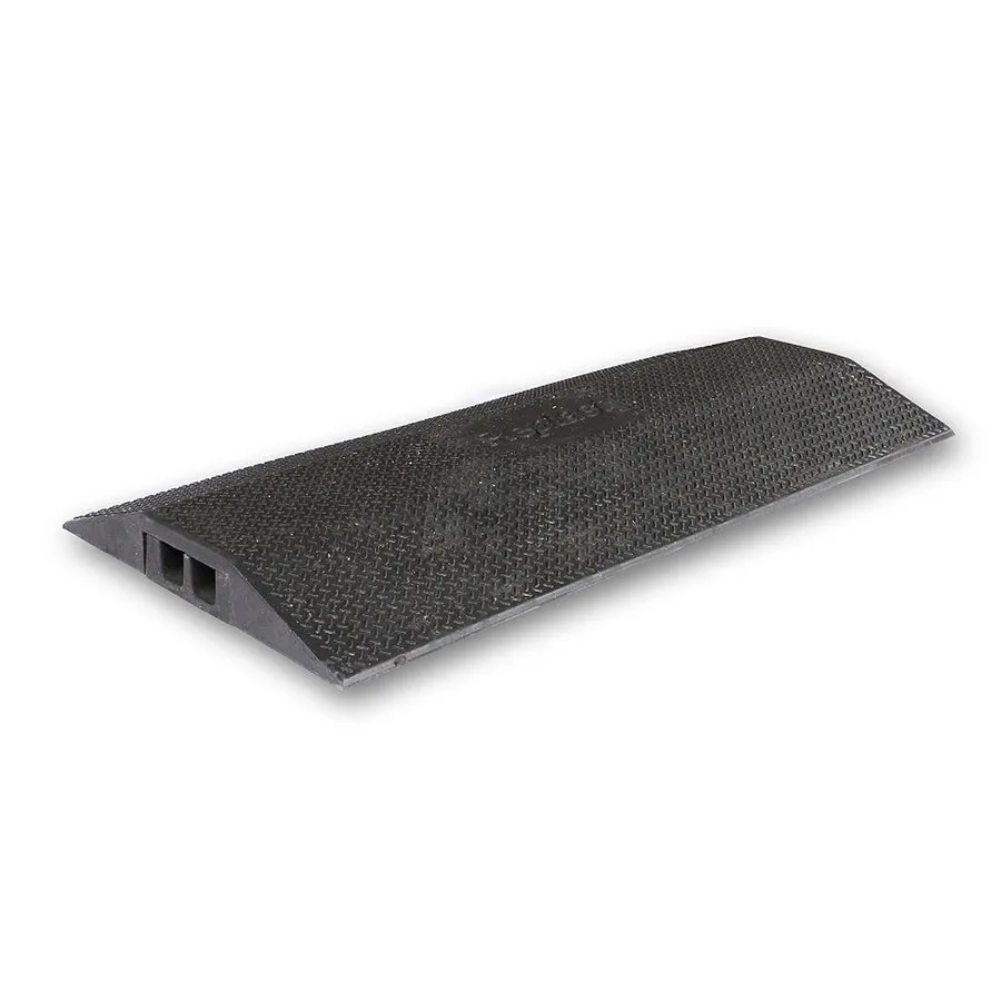 Černý plastový kabelový most (2x35x40) FLOMA CPR23 - délka 100 cm, šířka 49 cm, výška 7 cm