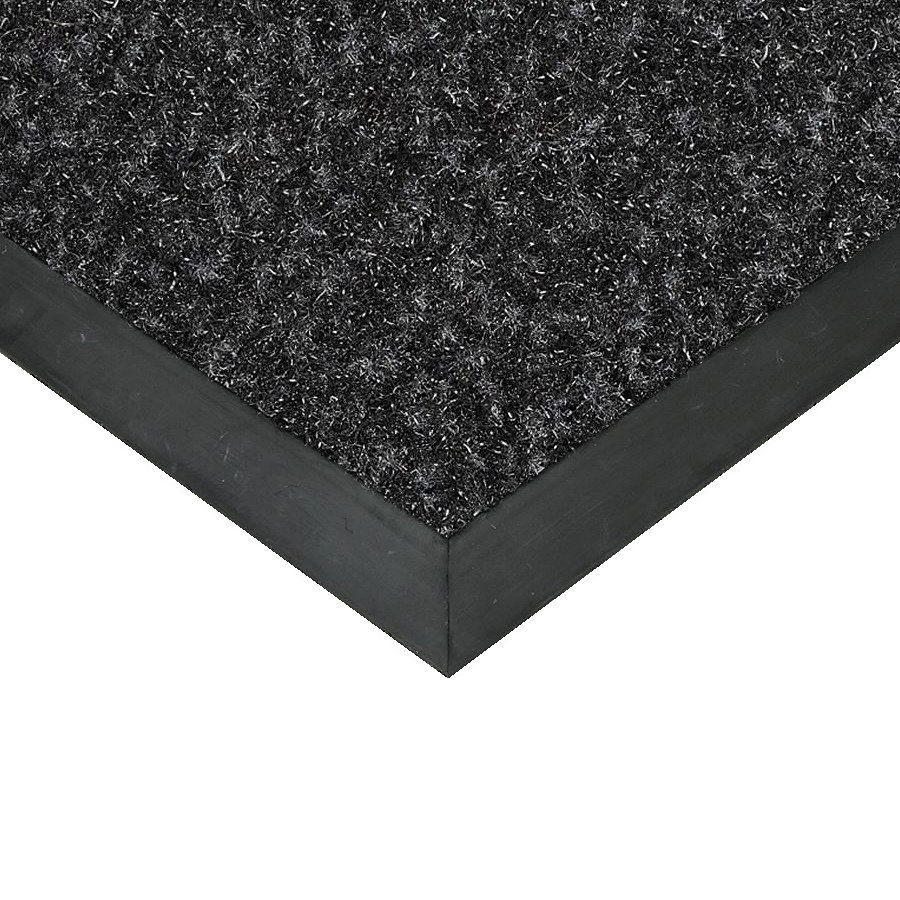 Černá textilní vstupní rohož FLOMA Valeria (Bfl-S1) - délka 60 cm, šířka 80 cm, výška 0,9 cm