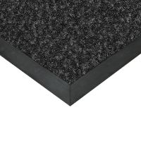 Černá textilní vstupní rohož FLOMA Valeria (Bfl-S1) - délka 60 cm, šířka 90 cm, výška 0,9 cm