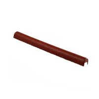 Červený gumový kryt obrubníku pro betonový obrubník šíře 5 cm - délka 100 cm, šířka 10 cm, výška 10 cm