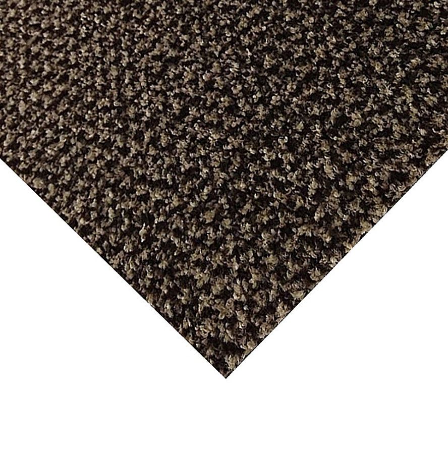 Hnědá kobercová čisticí zóna FLOMA Alanis - délka 100 cm, šířka 100 cm, výška 0,75 cm