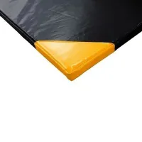 Černá gymnastická žíněnka (tvrdost T140) GYMAT 01 - délka 200 cm, šířka 120 cm, výška 5 cm