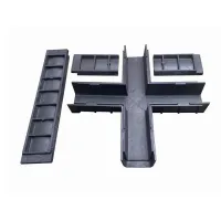 Plastový kabelový žlab "křižovatka" do země FLOMA UCP10 - délka 80 cm, šířka 80 cm, výška 15,5 cm
